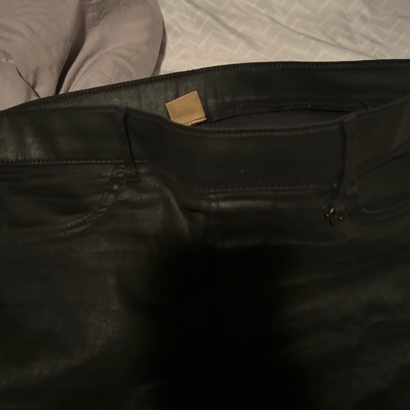 Black faux leather true religion jeggings - Picture 5 of 6